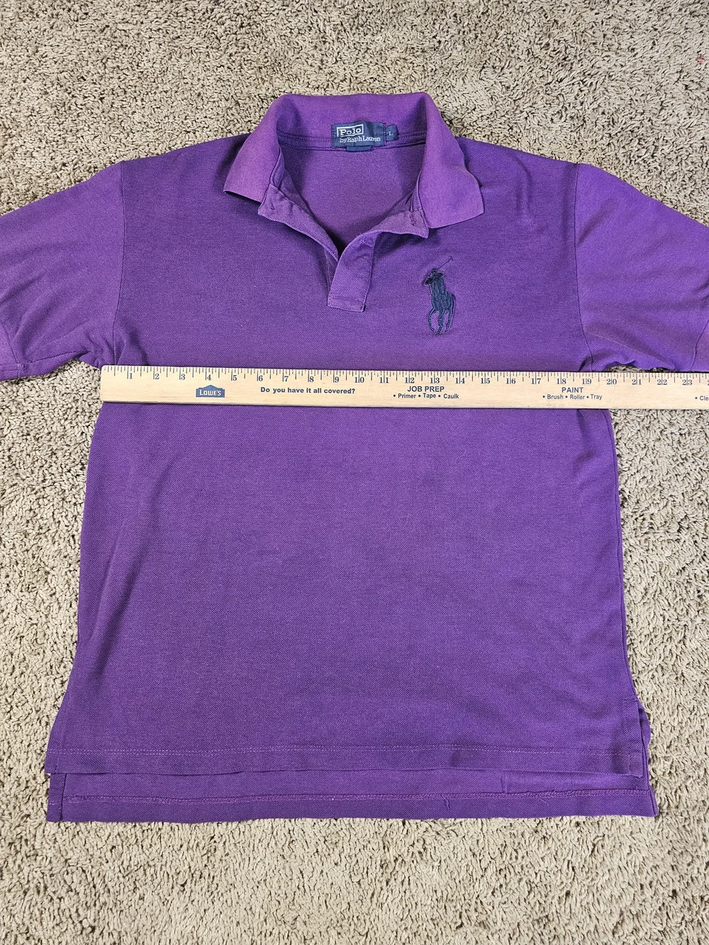 Polo Ralph Lauren Polo Purple Large Navy Polo Pony Number 3 Size Large